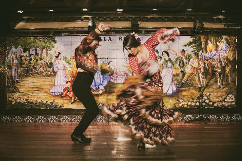 Artistas en el Tablao Flamenco 1911