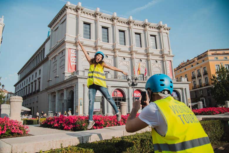 Diversión en el tour en bicicleta por Madrid